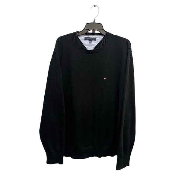 Tommy Hilfiger Black V-Neck Sweater - Picture 1 of 5